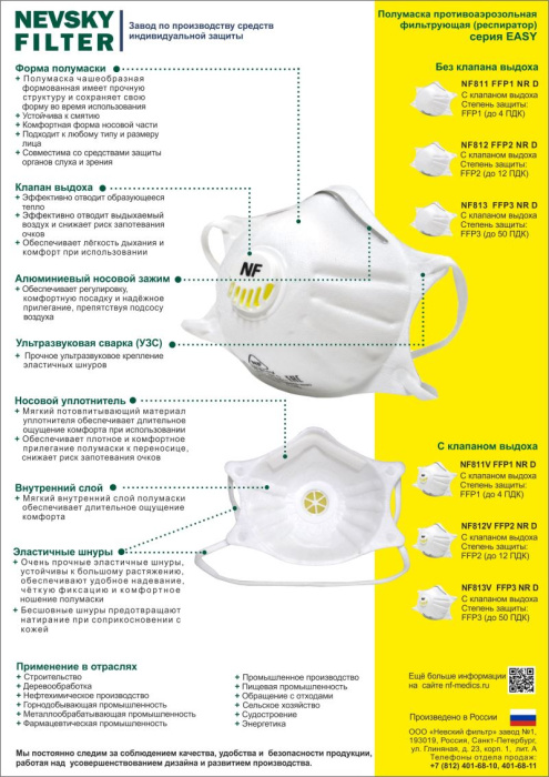 Респиратор NF812, FFP2