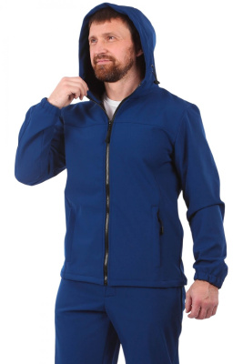 Толстовка «КУР 855» софтшелл флис-мембрана синяя